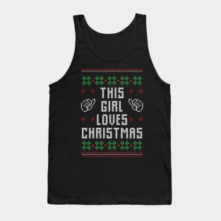 This Girl Loves Christmas Funny Christmas Tank Top